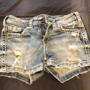 Silver aiko Jean shorts